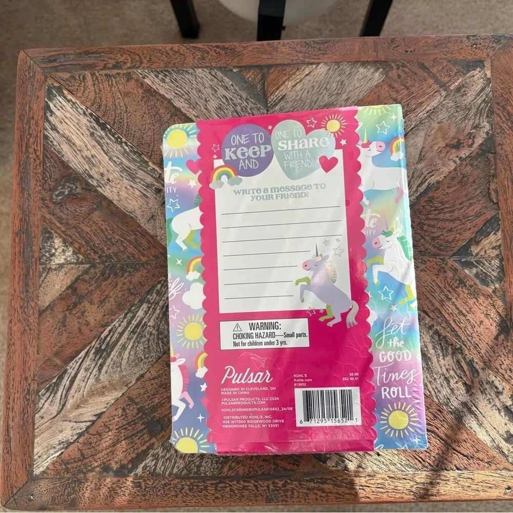 Pulsar BFF Unicorn & Rainbow Pen, Necklace & Journal Set (6-Piece Set)